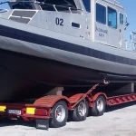 Albanian Naval Vessel on a Truck